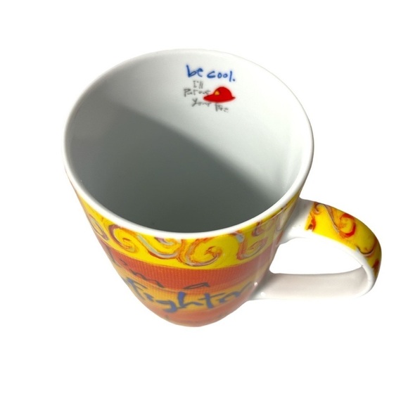 Joyce‎ Shelton It's Just a JOB Fireman Fire Fighter Coffee Cup Mug Handle Heat - Picture 6 of 7